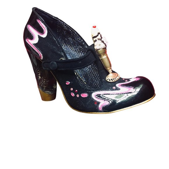 IRREGULAR CHOICE Ice Cream Sundae "Smooch" Fabulously Unique Footwear New w Box - Picture 4 of 10